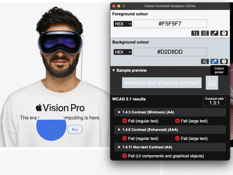 Color Contrast Analyzer (CCA)